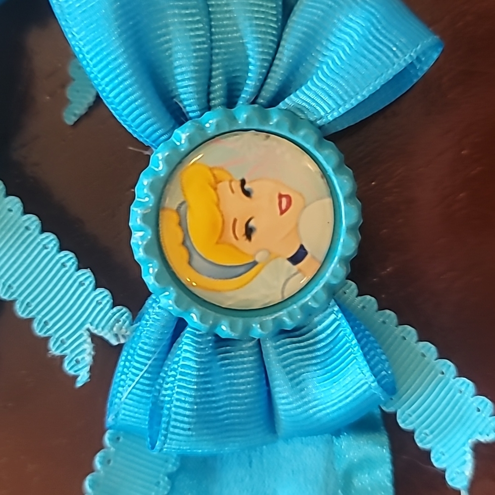 Blue Cinderella Hair Bows